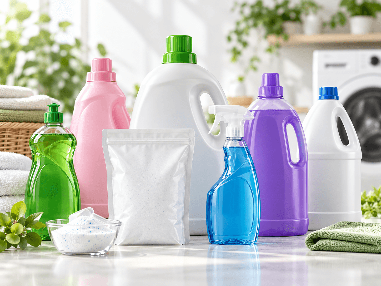 Household detergents and cleaning products